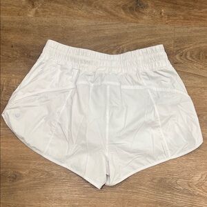 White Lululemon Track That Short